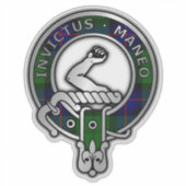 Clan Armstrong Tartan Wappen Sticker (Vorderseite)