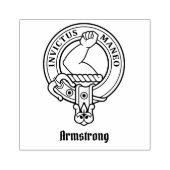 Clan Armstrong Wappen Rubber Briefmarke Gummistempel (Prägung)