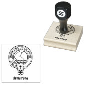 Clan Armstrong Wappen Rubber Briefmarke Gummistempel (Stempel)