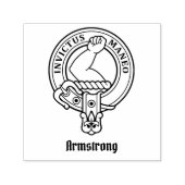 Clan Armstrong Wappen Selbstfarbige Briefmarke Permastempel (Design)