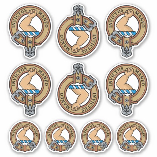Clan Armstrong Wappen Sticker Set (Vorderseite)