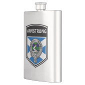 Clan Armstrong Wappen & Tartan Flachmann (Links)