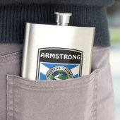 Clan Armstrong Wappen & Tartan Flachmann (Beispiel)