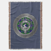 Clan Armstrong Wappen & Tartan Knot Decke (Vorderseite Vertikal)