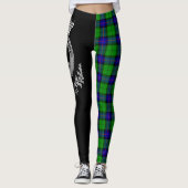 Clan Armstrong Wappen & Tartan Leggings (Vorderseite)
