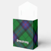 Clan Armstrong Wappen über Tartan Gevor Box Geschenkschachtel (Geöffnet)