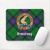 Clan Armstrong Wappen über Tartan Mousepad (Mit Mouse)