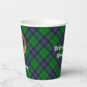 Clan Armstrong Wappen über Tartan Paper Cups Pappbecher (Links)