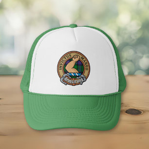 Clan Armstrong Wappen über Tartan Trucker Hat Truckerkappe