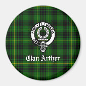 Clan Arthur / MacArthur Wappen & Tartan Magnet (Vorne)