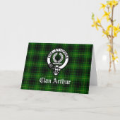 Clan Arthur / MacArthur Wappen und Tartan Karte (Gelbe Blume)