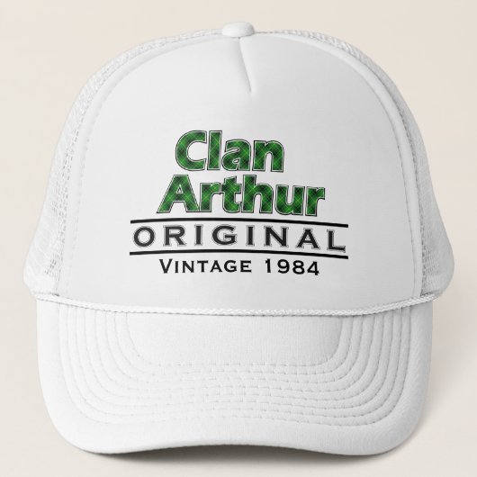 Clan Arthur Vintag anpassen Truckerkappe (Vorderseite)