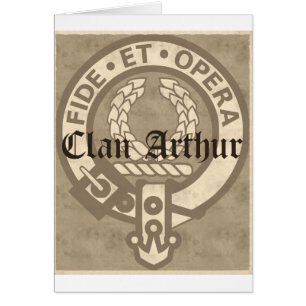 Clan Arthur Wappen Abzeichen Antique