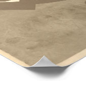 Clan Arthur Wappen Abzeichen Sepia Poster (Ecke)