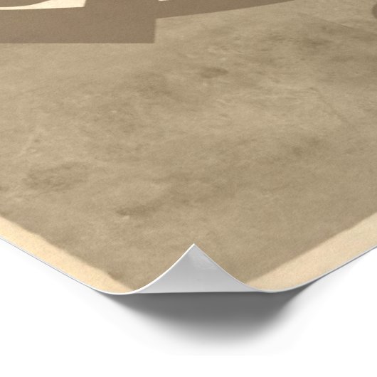 Clan Arthur Wappen Abzeichen Sepia Poster (Ecke)