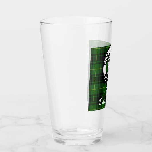 Clan Arthur Wappen Abzeichen & Tartan Glas (Rechts)
