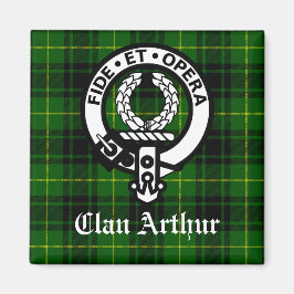 Clan Arthur Wappen Abzeichen & Tartan Magnet