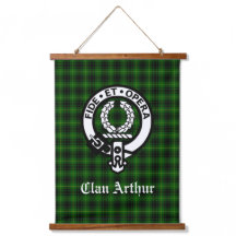 Clan Arthur Wappen Abzeichen & Tartan