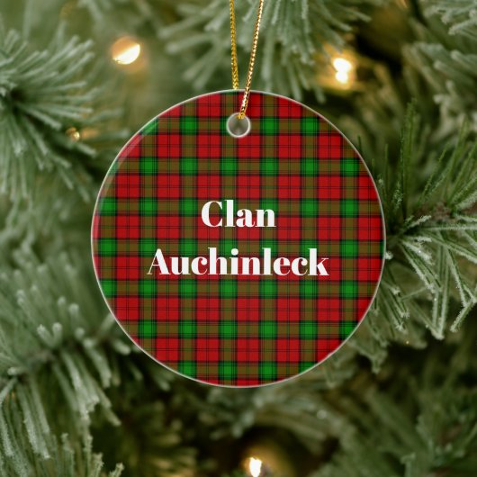 Clan Auchinleck Tartan Keramik Ornament (Baum)