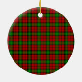 Clan Auchinleck Tartan Keramik Ornament (Hinten)