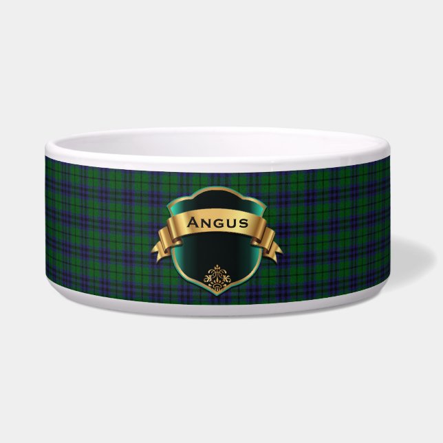 Clan Austin Custom Tartan Kariert Pet Bowl Napf (Vorderseite)