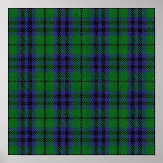 Clan Austin Tartan - Digitaler Download Poster (Vorne)