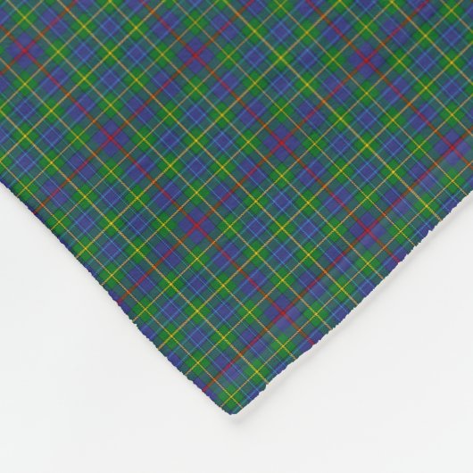 Clan-Bailey-Tartan Fleecedecke (Ecke)