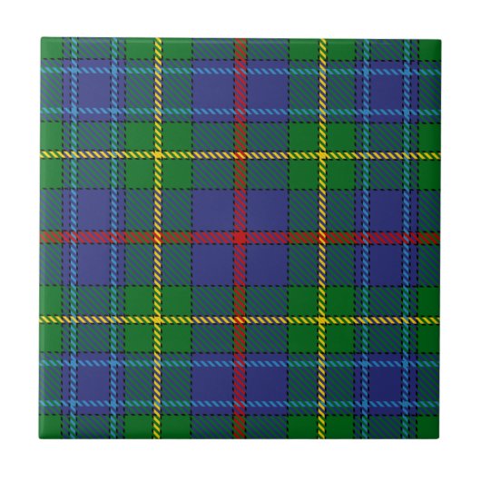 Clan Bailey Tartan Fliese (Vorderseite)