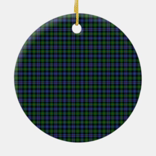 Clan Baillie Hunting Tartan Keramik Ornament (Hinten)