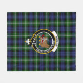 Clan Baillie Tartan Kariert Fleecedecke (Vorderseite (Horizontal))