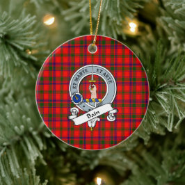 Clan Bain Abzeichen Tartan Kariert Keramik Ornament
