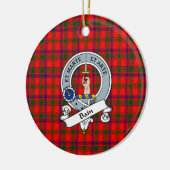 Clan Bain Abzeichen Tartan Kariert Keramik Ornament (Links)