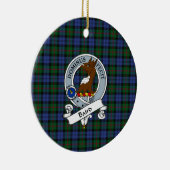 Clan Baird Abzeichen Tartan Kariert Keramik Ornament (Rechts)