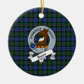 Clan Baird Abzeichen Tartan Kariert Keramik Ornament (Vorne)