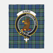 Clan Baird Ancient Tartan Kariert Fleecedecke (Vorderseite)