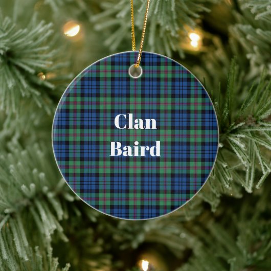 Clan Baird Ancient Tartan Keramik Ornament (Baum)