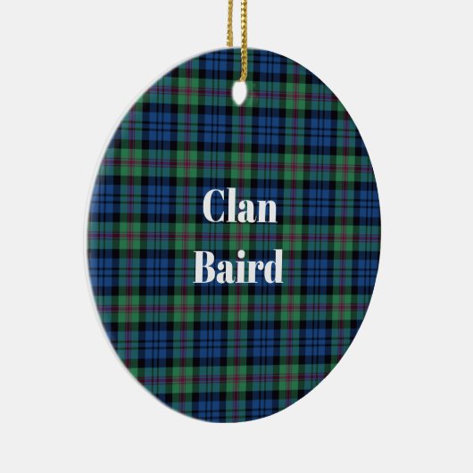 Clan Baird Ancient Tartan Keramik Ornament (Rechts)