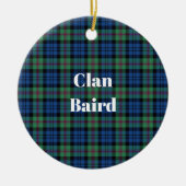 Clan Baird Ancient Tartan Keramik Ornament (Vorne)