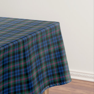 Clan Baird blauer und grüner schottischer Tartan Tischdecke