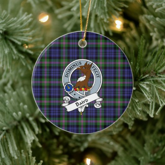Clan Baird Modern Abzeichen Tartan Kariert Keramik Ornament (Baum)