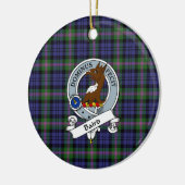 Clan Baird Modern Abzeichen Tartan Kariert Keramik Ornament (Links)