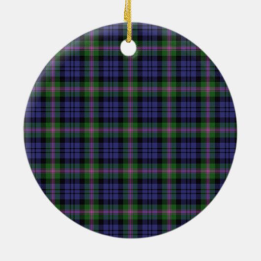 Clan Baird Modern Abzeichen Tartan Kariert Keramik Ornament (Hinten)