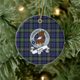 Clan Baird Modern Abzeichen Tartan Kariert Keramik Ornament