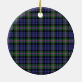 Clan Baird Modern Abzeichen Tartan Kariert Keramik Ornament (Hinten)