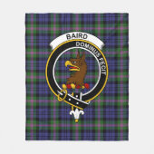 Clan Baird Modern Tartan Kariert Fleecedecke (Vorderseite)