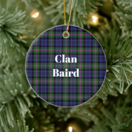 Clan Baird Modern Tartan Keramik Ornament