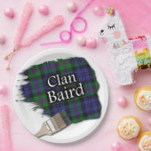 Clan Baird Scottish Tartan Paint Brush Pappteller (Party)
