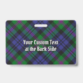 Clan Baird Tartan Ausweis (Rückseite)
