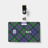 Clan Baird Tartan Ausweis (Vorderseite mit Clip)