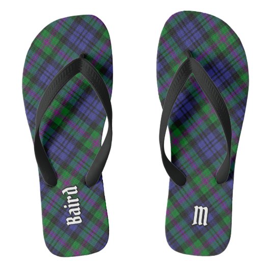 Clan Baird Tartan Badesandalen (Fußbett)
